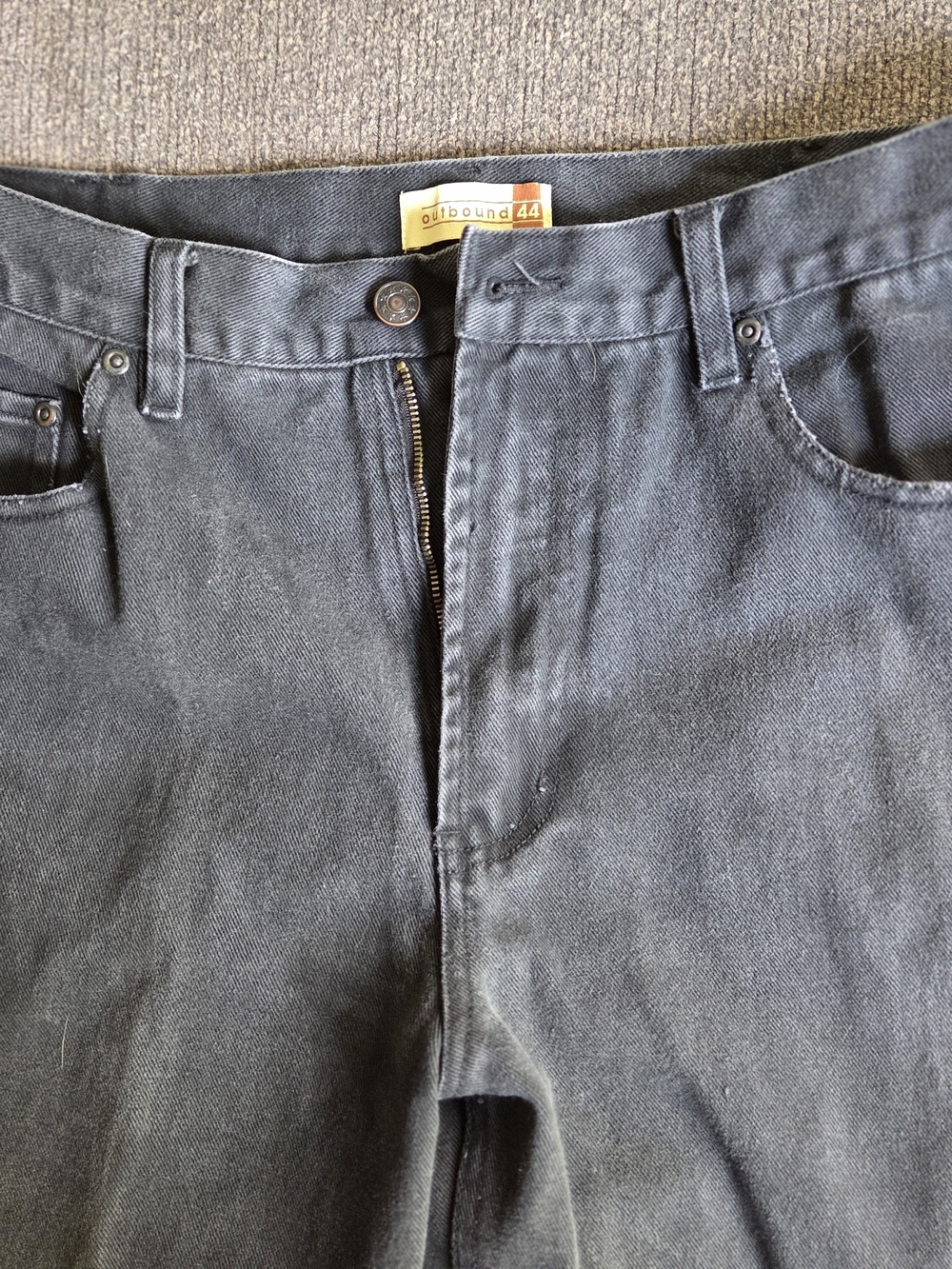 Men's Black Jeans - Classic Back-Pocket Style - Picture 4 of 5